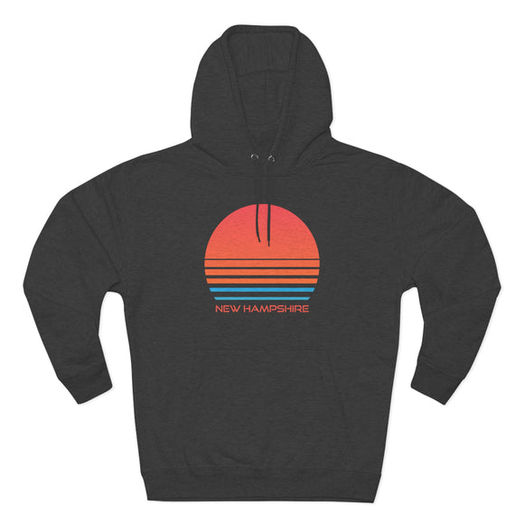 Premium New Hampshire Hoodie - Retro 80s Unisex Sweatshirt
