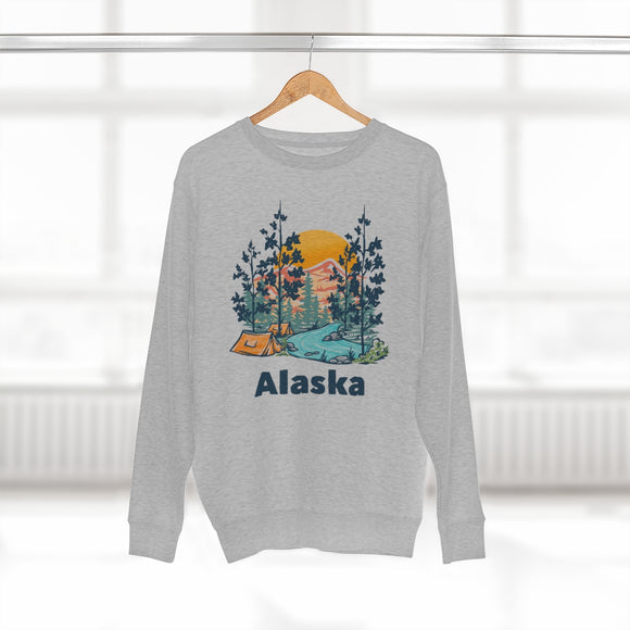 Premium Alaska Sweatshirt - Unisex Premium Crewneck Alaska Sweatshirt