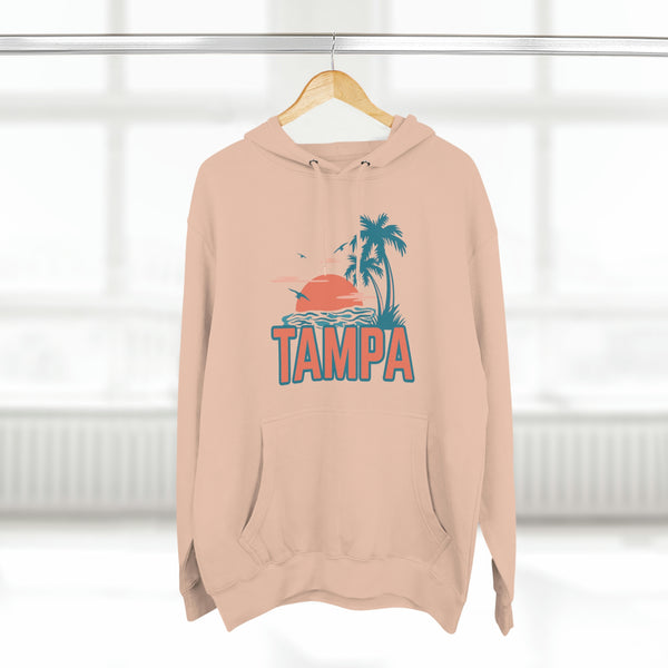 Premium Tampa, Florida Hoodie - Palm Tree Unisex Sweatshirt