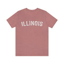 Illinois T-Shirt - Paint Text Unisex Illinois Shirt-4