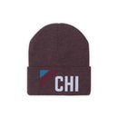 Chicago, Illinois Beanie - Adult Embroidered Retro Chicago Knit Hat-17