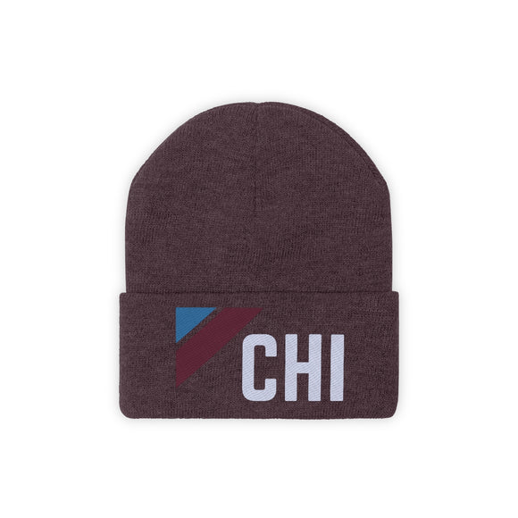 Chicago, Illinois Beanie - Adult Embroidered Retro Chicago Knit Hat