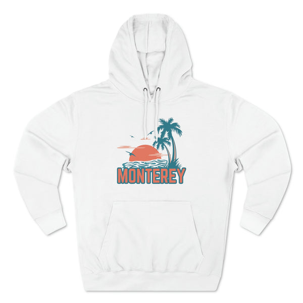 Premium Monterey, California Hoodie - Palm Tree Unisex Sweatshirt