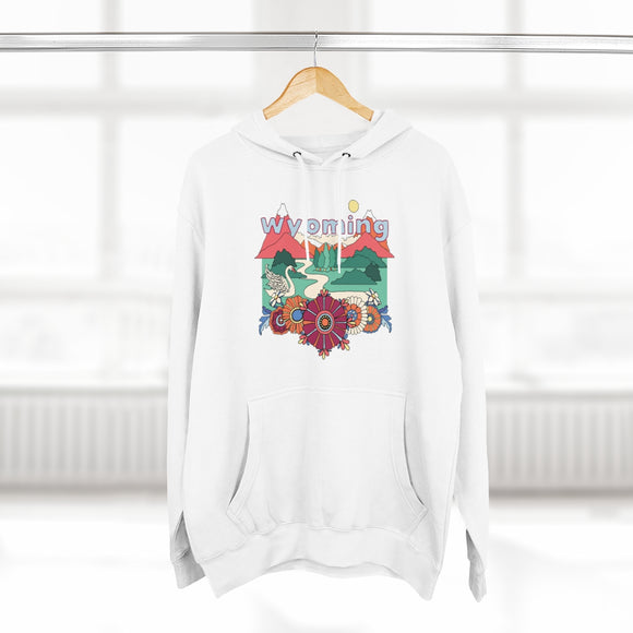 Premium Wyoming Hoodie - Boho Unisex Sweatshirt