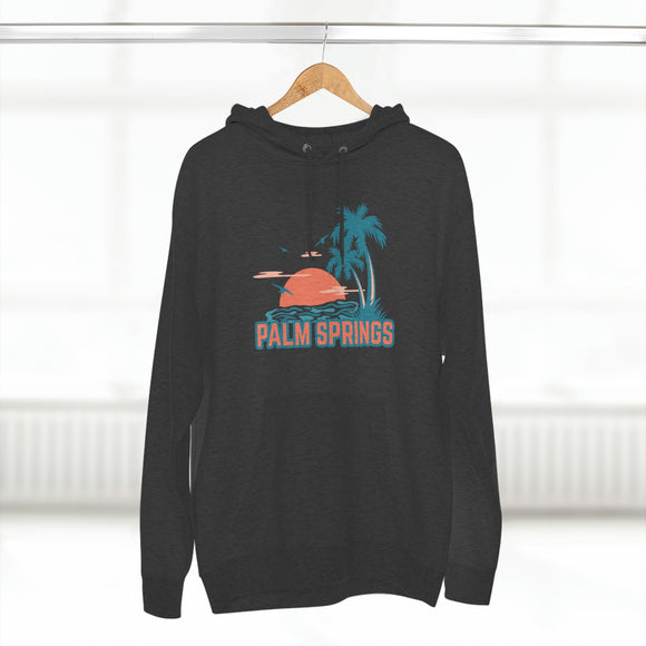 Premium Palm Springs, California Hoodie - Palm Tree Unisex Sweatshirt
