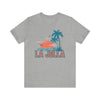 La Jolla, California T-Shirt - Retro Palm Tree & Beach Unisex La Jolla Shirt