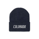 Colorado Beanie - Adult Embroidered Colorado Knit Hat-1