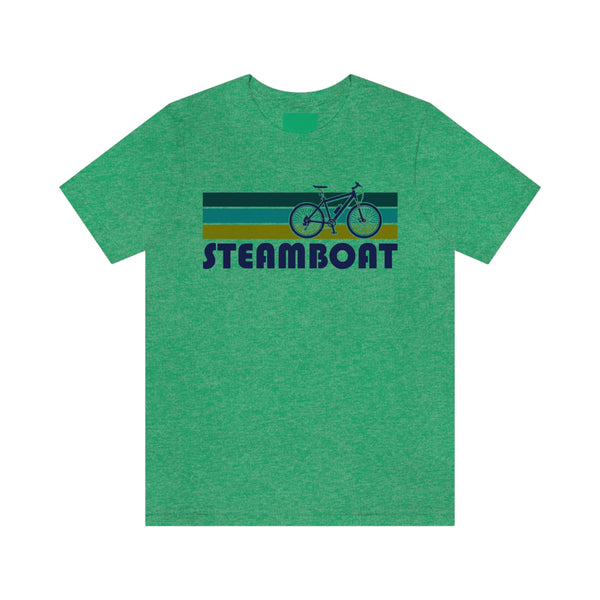 Steamboat T-Shirt - Retro Mountain Bike Adult Unisex Steamboat, Colorado T Shirt