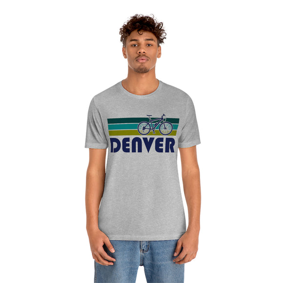 Denver T-Shirt - Retro Mountain Bike Adult Unisex Denver, Colorado T Shirt