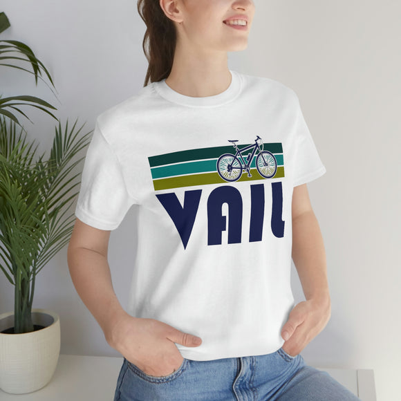 Vail T-Shirt - Retro Mountain Bike Adult Unisex Vail, Colorado T Shirt