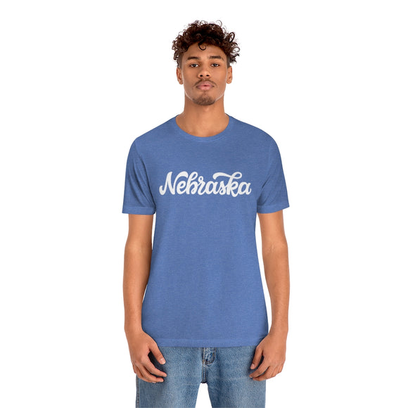 Nebraska T-Shirt - Hand Lettered Unisex Nebraska Shirt