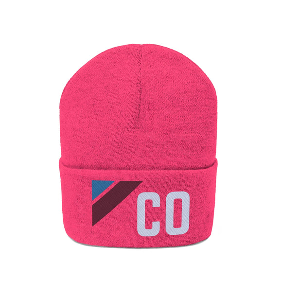Copy of Colorado Beanie - Adult Embroidered Retro Sunset Colorado Knit Hat