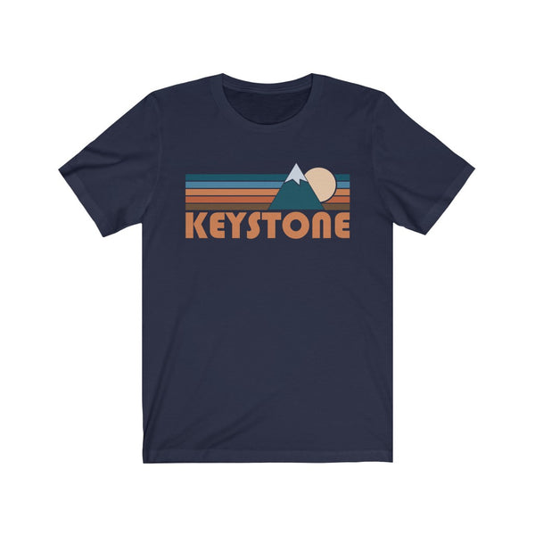 Keystone, Colorado T-Shirt - Retro Mountain Adult Unisex Keystone T Shirt