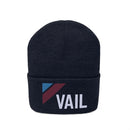 Vail, Colorado Beanie - Adult Embroidered Retro Vail Knit Hat-2