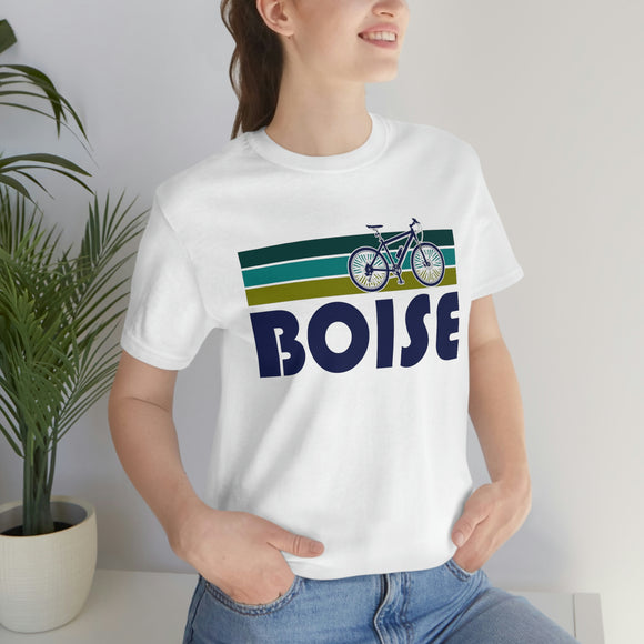 Boise T-Shirt - Retro Mountain Bike Adult Unisex Boise, Idaho T Shirt