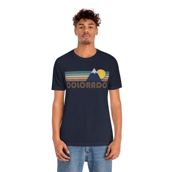 Colorado T-Shirt - Retro Mountain v2 Unisex Colorado Shirt