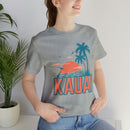 Kauai, Hawaii T-Shirt - Retro Palm Tree & Beach Unisex Kauai Shirt-69