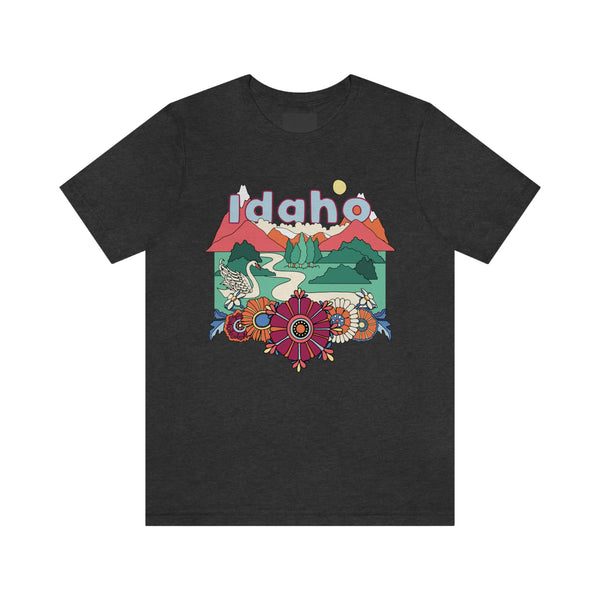 Idaho Shirt, Idaho Retro T-Shirt, Hippie Style Idaho tee, Idaho Mountain Shirt
