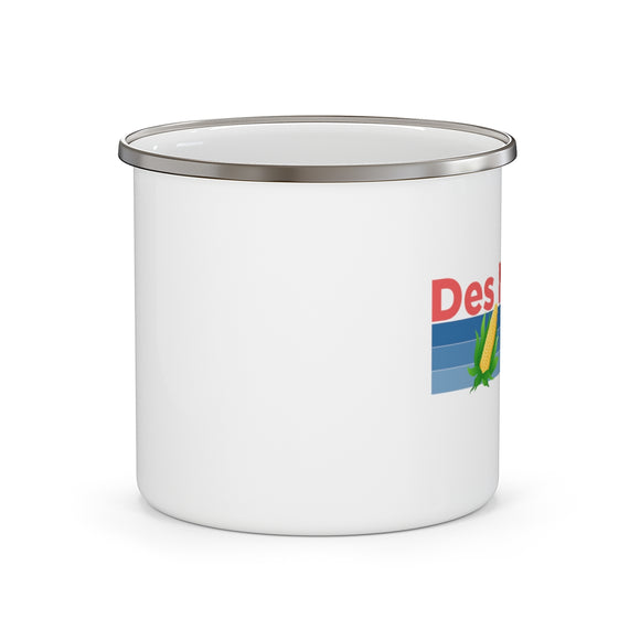 Des Moines, Iowa Camp Mug - Retro Corn Des Moines Mug
