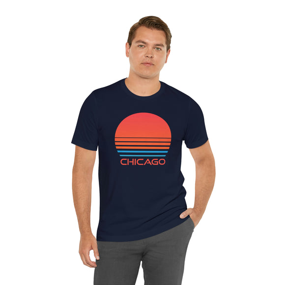 Chicago, Illinois T-Shirt - Retro 80s Unisex Chicago Shirt