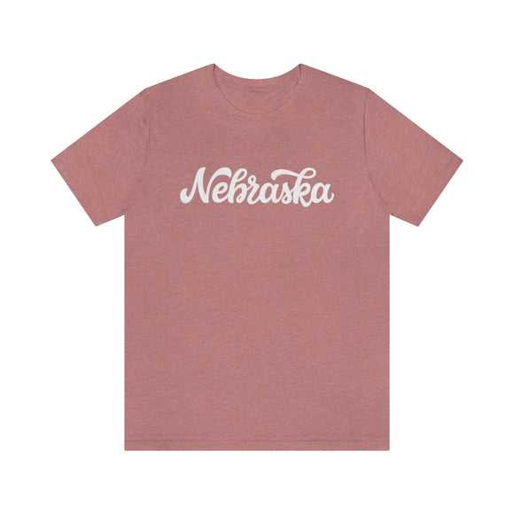 Nebraska T-Shirt - Hand Lettered Unisex Nebraska Shirt