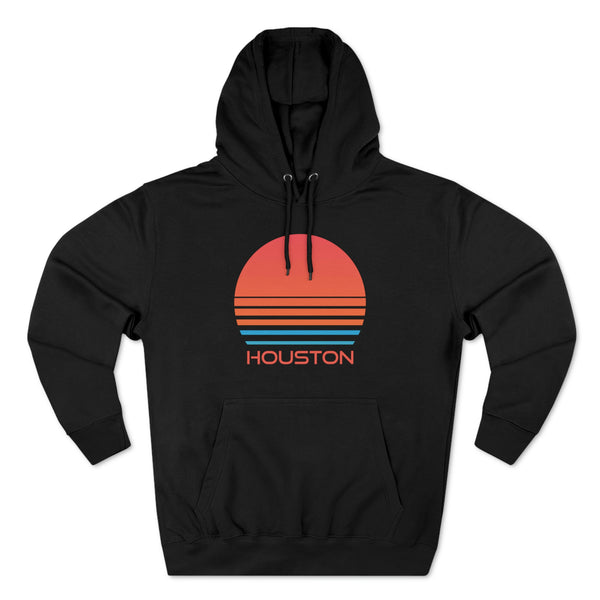Premium Houston, Texas Hoodie - Retro 80s Unisex Sweatshirt