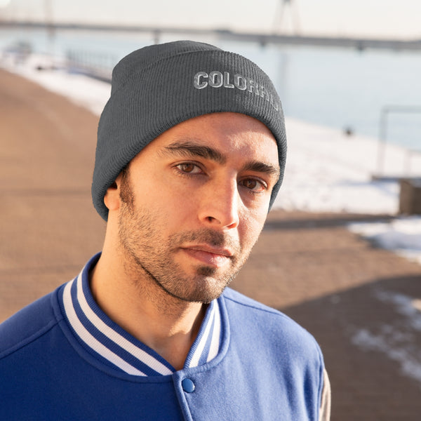 Colorado Beanie - Adult Embroidered Colorado Knit Hat