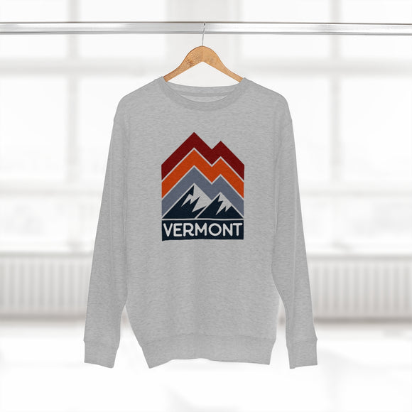 Premium Vermont Sweatshirt - Retro Unisex Premium Crewneck Vermont Sweatshirt