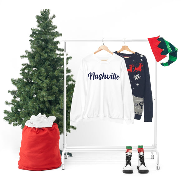 Nashville, Tennessee Sweatshirt - Script Unisex