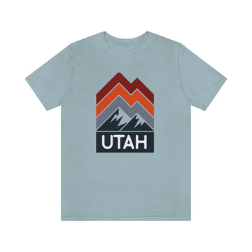 Utah T-Shirt - Retro Mountain Unisex Utah Shirt - Chevron Peaks