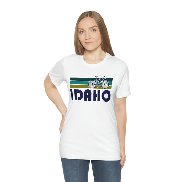 Idaho T-Shirt - Retro Mountain Bike Adult Unisex Idaho T Shirt