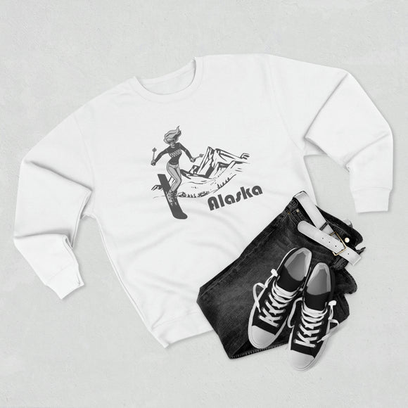 Premium Alaska Crewneck Sweatshirt - Retro Unisex Sweatshirt