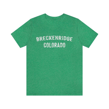 Buy heather-kelly Breckenridge, Colorado Shirt - Paint Text Unisex Breckenridge T-Shirt