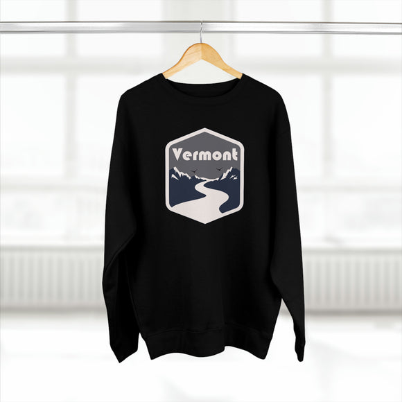 Premium Vermont Crewneck Sweatshirt - Retro Unisex Sweatshirt