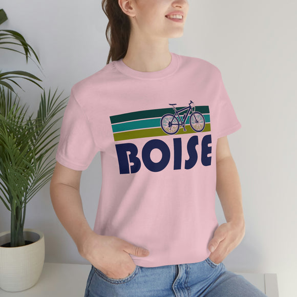 Boise T-Shirt - Retro Mountain Bike Adult Unisex Boise, Idaho T Shirt