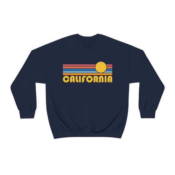 California Sweatshirt - Retro Sunrise Unisex