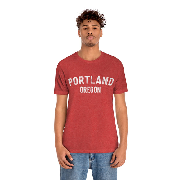 Portland, Oregon Shirt - Paint Text Unisex Portland T-Shirt