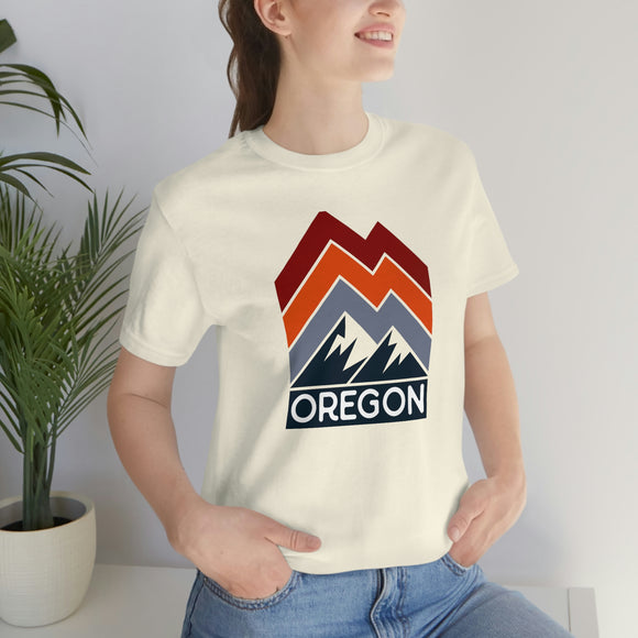 Oregon T-Shirt - Retro Mountain Unisex Oregon Shirt