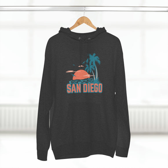 Premium San Diego, California Hoodie - Palm Tree Unisex Sweatshirt
