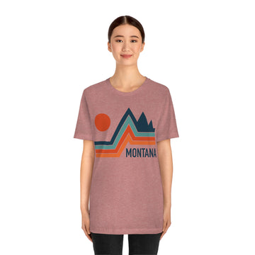 Montana T-Shirt - Retro Mountain Unisex Montana Shirt - 0