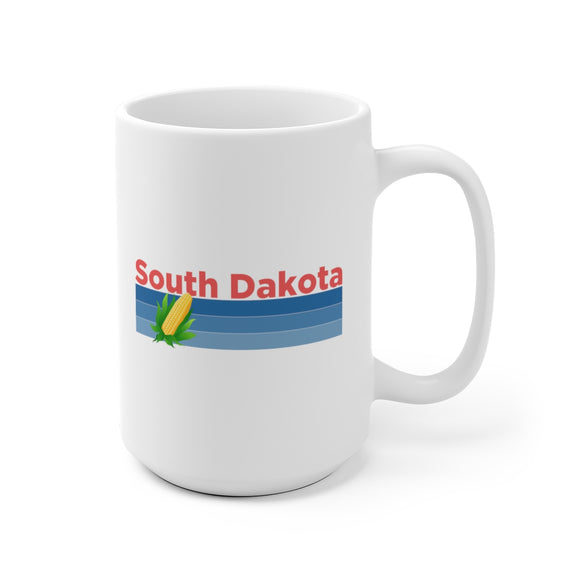 South Dakota Camp Mug - Ceramic Retro Corn South Dakota Mug