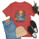 Oregon T-Shirt - Mountain Illustration Unisex Oregon Shirt-63