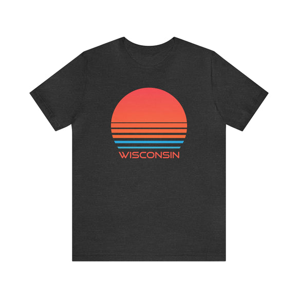 Wisconsin Shirt - Retro 80s Unisex Wisconsin T-Shirt