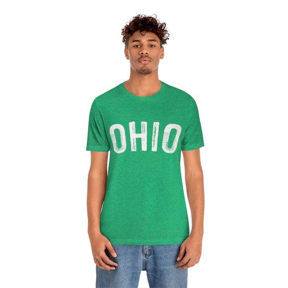 Ohio T-Shirt - Paint Text Unisex Ohio Shirt