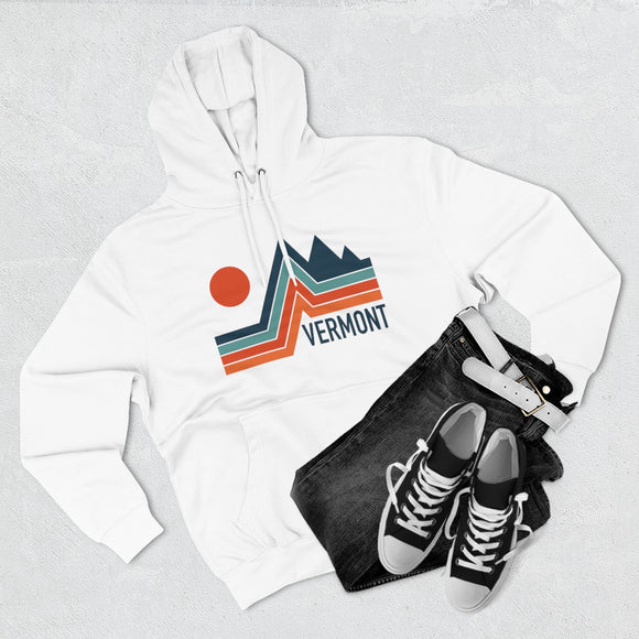 Premium Vermont Hoodie - Retro Unisex Sweatshirt