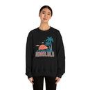 Honolulu, Hawaii Sweatshirt - Unisex Retro Palm Tree Crewneck Honolulu Sweatshirt-21