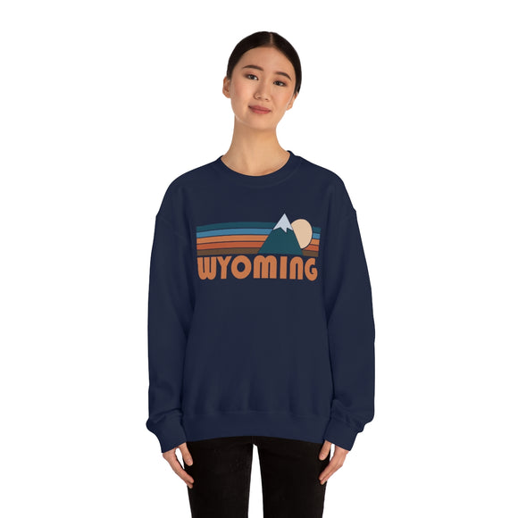 Wyoming Sweatshirt - Retro Mountain Unisex