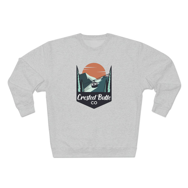 Premium Crested Butte, Colorado Crewneck Sweatshirt - Retro Unisex Sweatshirt