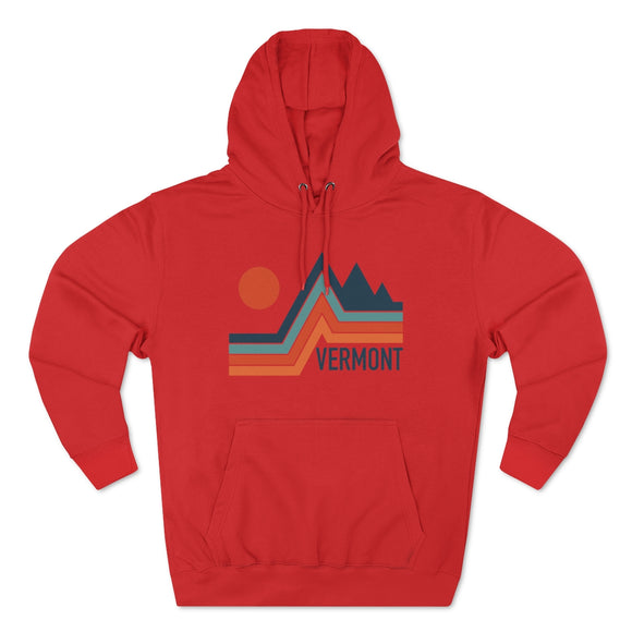 Premium Vermont Hoodie - Retro Unisex Sweatshirt