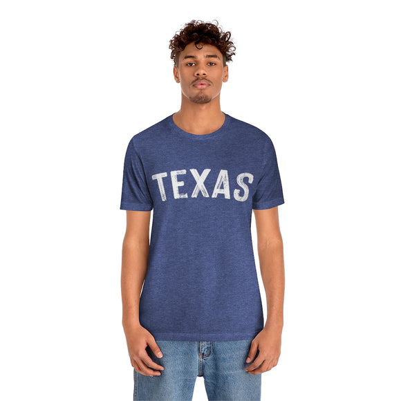 Texas T-Shirt - Paint Text Unisex Texas Shirt